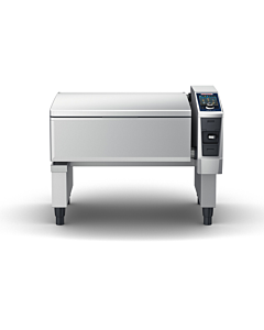 Rational iVario Pro LMX200DE XL Single Pan Electric Pressure Multi-Functional Cooking Center Tilting Skillet with 40 Gal. Capacity - 208-240V/440-480V - CA