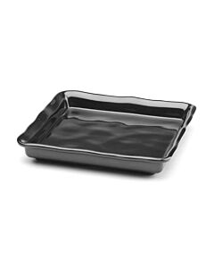 Elite Global Solutions Square Organic Edge Tray Black M1010-B