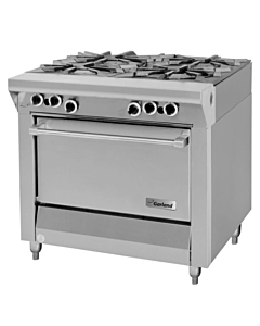 Garland M44R Master Series 34" Liquid Propane Range with 4 Open Burners and 1 Standard Oven Base - 163,000 BTU - USA
