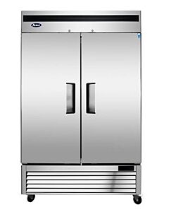 Atosa MBF8507 Bottom Mount Solid Two Door Reach-In Refrigerator - CA