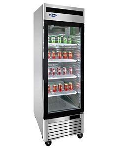Atosa MCF8701GR 27" Bottom Mount Single Glass Door Reach In Merchandiser Freezer - CA