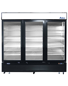Atosa MCF8728GR 82" Bottom Mount Three Glass Door Reach In Merchandiser Freezer - CA