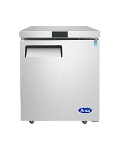 Atosa MGF8401GR 27" Single Right Hinged Solid Door Undercounter Refrigerator with 7.2 cu.ft. Capacity - 115V - CA