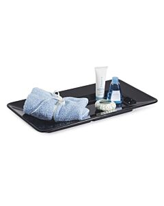 GET ML-10-BK Milano™ 15" x 8" Rectangular Plate, .75" Deep - 12/case