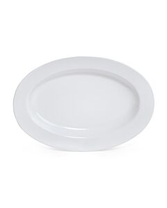 GET ML-14-W Milano™ 17" x 12" Oval Platter, 1.5" Deep - 6/case