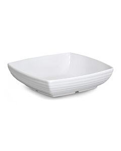 GET ML-69-W Milano™ 4 qt. (4.5 qt. Rim-Full), 11.75" Square Bowl, 3" Deep - 6/case