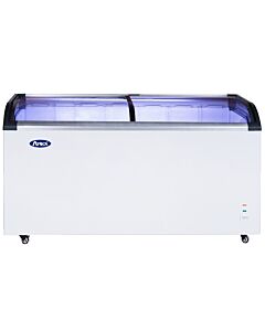 Atosa MMF9113 50" Side-Mounted Curved Top Glass Chest Freezer with 12.5 Cu.Ft. Capacity - 115V - CA