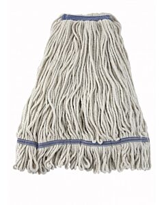 Winco MOP-32W 32 oz., 800g White Yarn Mop Head, Loop End - USA