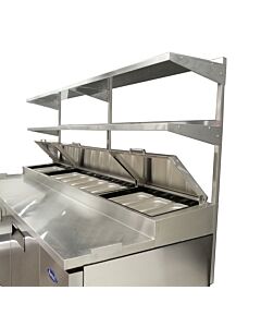 Atosa MROS-93P Stainless Steel Overshelf for 93" Pizza Prep Table - CA