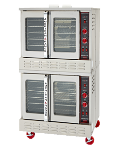 American Range MSD-2 40" Double Standard Depth Full Size Stainless Steel Gas Convection Oven with 140,000 BTU - 42kW