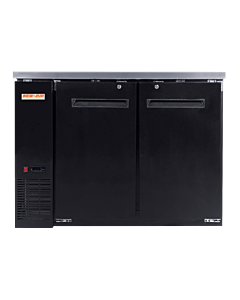New Air NBB-48-SB-N 49" Two-Solid Door Back Bar Refrigerator with 339L Capacity - 115V, 1/5HP
