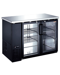 New Air NBB-48-SG-N 49" Two-Glass Door Back Bar Refrigerator with 339L Capacity - 115V, 1/5HP - CA