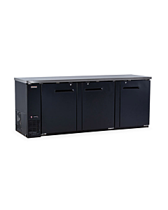 New Air NBB-90-SB 90" Three-Solid Door Back Bar Refrigerator with 916L Capacity - 115V, 1/4HP