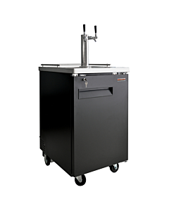 New Air NBD-23-SB 23" Single Solid Door Beer Dispenser with 221L Capacity - 115V, 216W