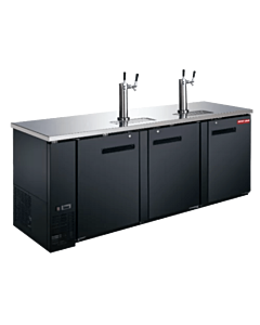 New Air NBD-90-SB 90" Three-Solid Door Beer Dispenser with 916L Capacity - 115V, 1.92A