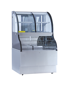New Air NCC-36-SS 36" Open Refrigerated Dual Temperature Combination Display Case with 354L Capacity - 115V, 1600W