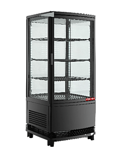 New Air NCD-19-SV 17" 4-Sided Glass Refrigerated Self-Serve Countertop Display Case with 78L Capacity - 110-120V, 175W - CA