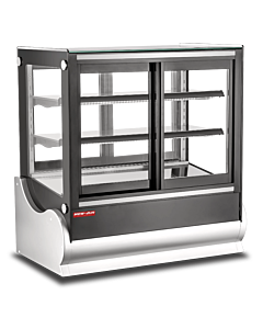 New Air NCDC-36-SV 35.5" Glass Refrigerated Self-Serve Countertop Display Case with 185L Capacity - 110-120V, 275W