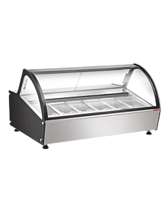 New Air NCGD-46-S 46" Countertop Gelato Display Case with 122L Capacity - 110-120V, 1020W