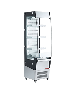New Air NOM-19-S 19" Grab-and-Go Open Merchandiser Refrigerated Self-Serve Display Case with 220L Capacity - 220-240V, 1135W