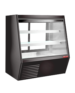 New Air NDDC-48-GC 48" Square Glass Refrigerated Deli Display Case with Gravity Coil and 637+130L Capacity - 110-120V, 680W