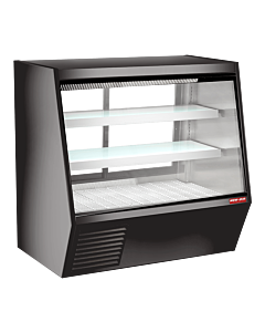 New Air NDDC-60-GC 60" Square Glass Refrigerated Deli Display Case with Gravity Coil and 808+185L Capacity - 110-120V, 680W