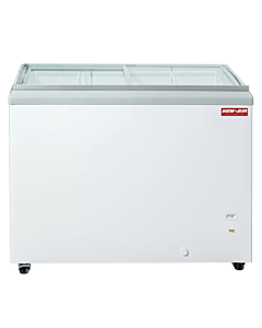 New Air NIF-41-FG 41" Flat Glass Top Ice Cream Freezer with 240L Capacity - 115V, 2.3A