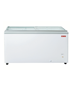 New Air NIF-71-FG 71" Flat Glass Top Ice Cream Freezer with 549L Capacity - 115V, 2.9A