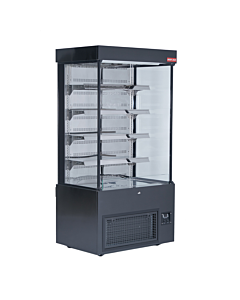 New Air NOM-40-S 39.5" Grab-and-Go Open Merchandiser Refrigerated Self-Serve Display Case with 510L Capacity - 115V, 1400W