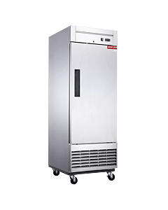 New Air NSF-050-H 27.5" Single Solid Door Stainless Steel Reach-in Freezer with 504L Capacity - 115V, 750W
