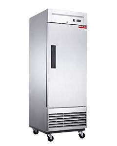 New Air NSR-050-H 27.5" Single Solid Door Stainless Steel Reach-In Refrigerator with 504L Capacity - 115V, 260W - CA