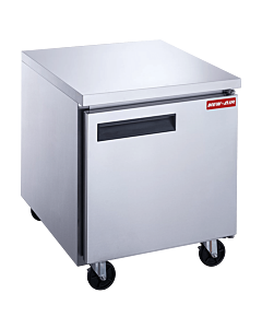 New Air NUF-029-SS 29" Stainless Steel Single Door Undercounter Freezer with 198L Capacity - 115V, 550W