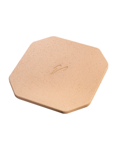 Valoriani 13" x 13" Octagonal Refractory Pizza Stone (for Use in Standard Ovens)