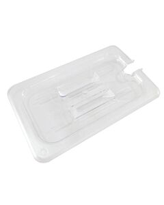Omcan Quarter (1/4) Size Food Pan Clear Polycarbonate Slotted Cover - USA