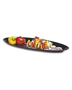 GET OP-2280-BK Milano™ 22.5" x 8" Oval Platter - 6/case