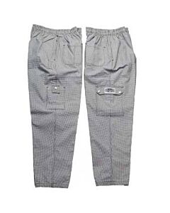 Chef Revival Hounds Tooth, Cargo Pants, 100% Cotton P023HT