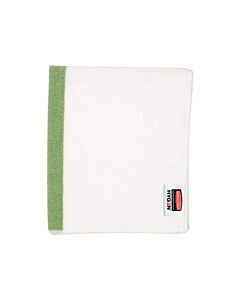 Rubbermaid RCP‐1805730 HYGEN™ 16" x19" Green Sanitizer Safe Microfiber Cloth - 24/Pk - USA