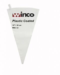 Winco PBC-12 12" Pastry Bag Cotton with Plastic Coated - CA