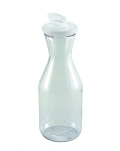 Winco PDT-15 Polycarbonate Decanter with Lid 1.5 Liter - USA