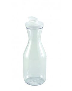 Winco PDT-10 Polycarbonate Decanter with Lid, 1 Liter - USA