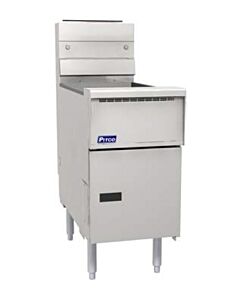 Pitco SG14S Floor Fryer 40-50 lb. Capacity Natural Gas or Liquid Propane - 110,000 BTU