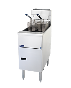 Pitco SG18S Floor Fryer 75 lb. Capacity Natural Gas or Liquid Propane - 140,000 BTU