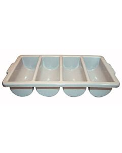 Winco PL-4B 4 Compartment Cutlery Bins - USA