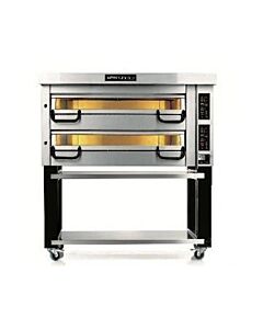 Pizza Master PM732 Electric Double Deck Oven 58"W x 32"H, 3 Pizza stones 9.5kW Per Deck, 208-240V / 1-3Ph - CA