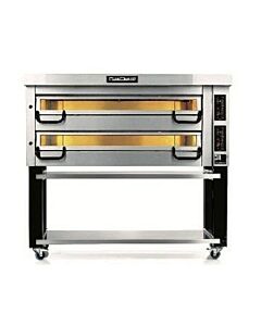 Pizza Master PM942 Electric Double Deck Oven 89"W x 32"H, 4 Pizza stones 21.3kW Per Deck, 208-240V / 1-3Ph - CA