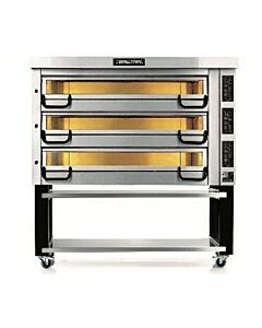 Pizza Master PM843 Electric Triple Deck Oven 82"W x 46"H, 4 Pizza stones 17.0kW Per Deck, 208-240V / 1-3Ph - USA