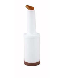 Winco PPB-2B 2 qt Pour with Brown Spout & Lid - USA