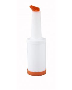 Winco PPB-2O 2 qt Pour with Orange Spout & Lid - USA