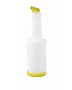 Winco PPB-2Y 2 qt Pour with Yellow Spout & Lid - CA