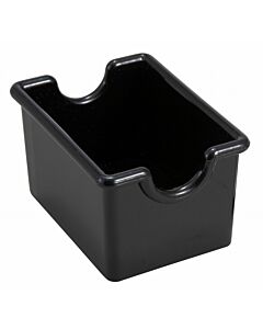 Winco PPH-1K Plastic Sugar Packet Holder, Black 12 pc per Pack - CA